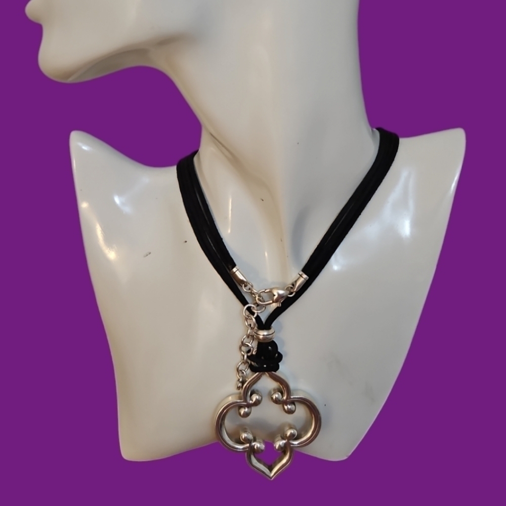 BRIGHTON Toledo Quatrefoil Pendant Rope Sweater Necklace